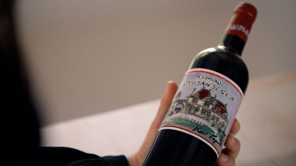 Château Rauzan-Segla special label of Kark Lagerfeld for 2009 vintage