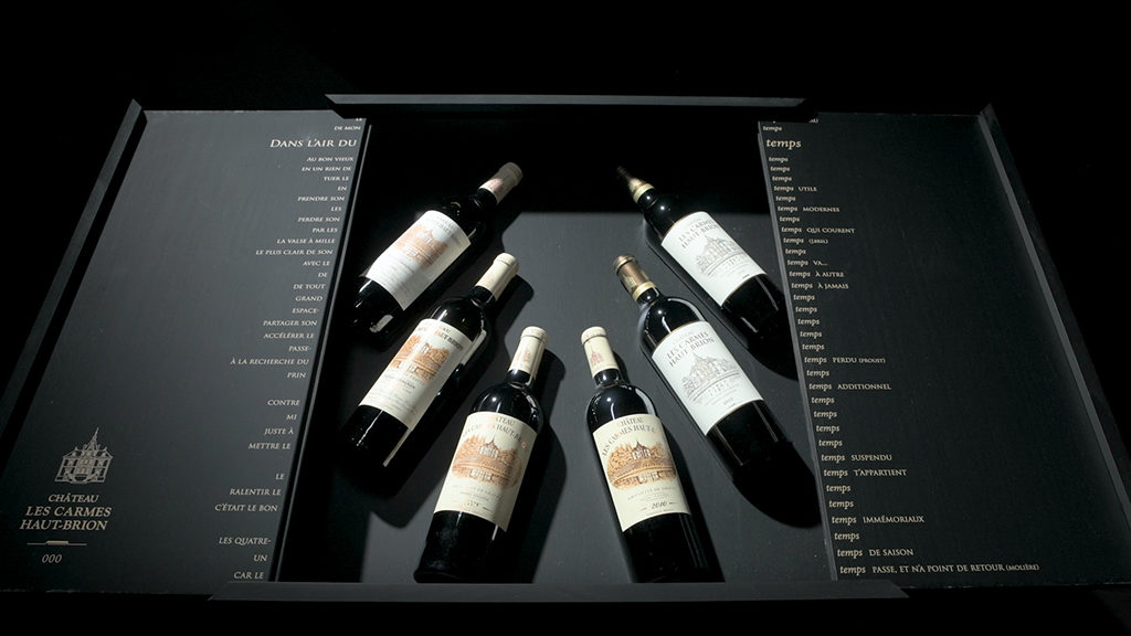 6 vintages inluding into the exclusive case of the Carmes Haut-Brion