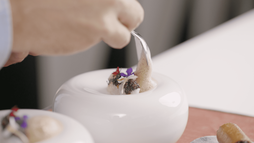 Suggested food pairing with Le Clos Lanson 2008, by chef Arthur Leprevost