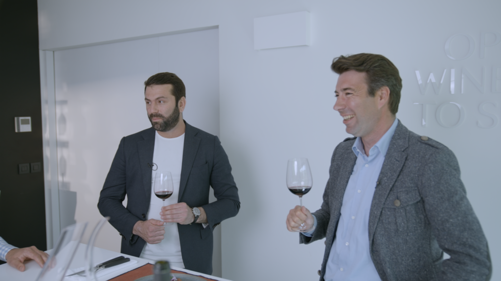Ronan Laborde, owner of Château Clinet and Lambert Rollat, Regional Sales Director in Twins office