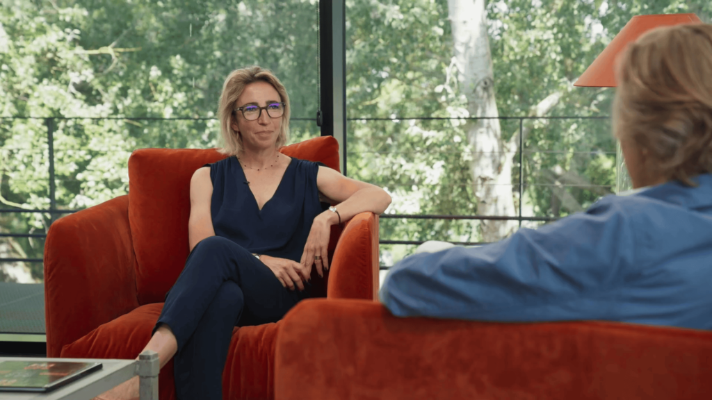 Marielle Cazaux, director and winemaker at Château La Conseillante at Twins office
