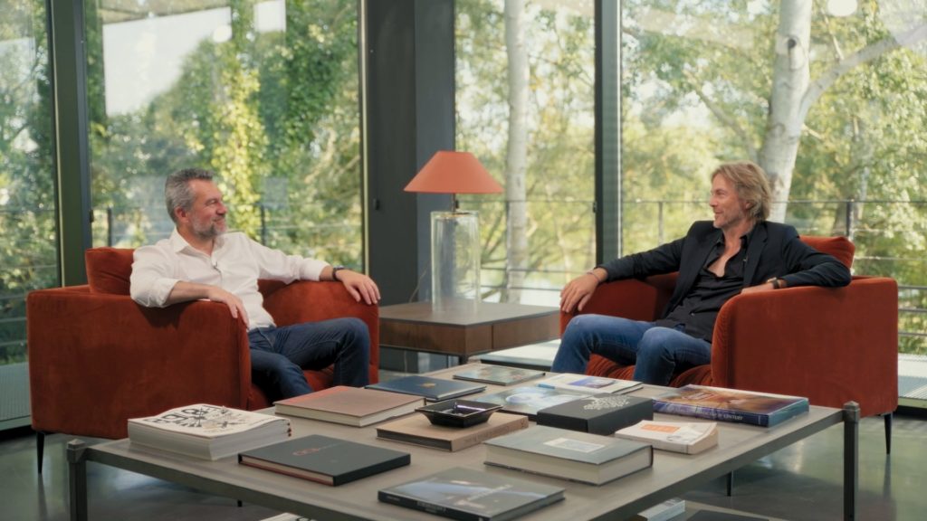 Nicolas Glumineau, Managing Director of Château Pichon Comtesse and Sébastien Moses, Owner of Twins, Bordeaux wine merchant in Twins office