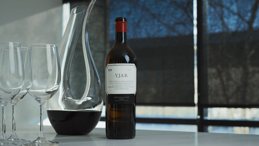Bottle of Yjar 2019 in Twins office
