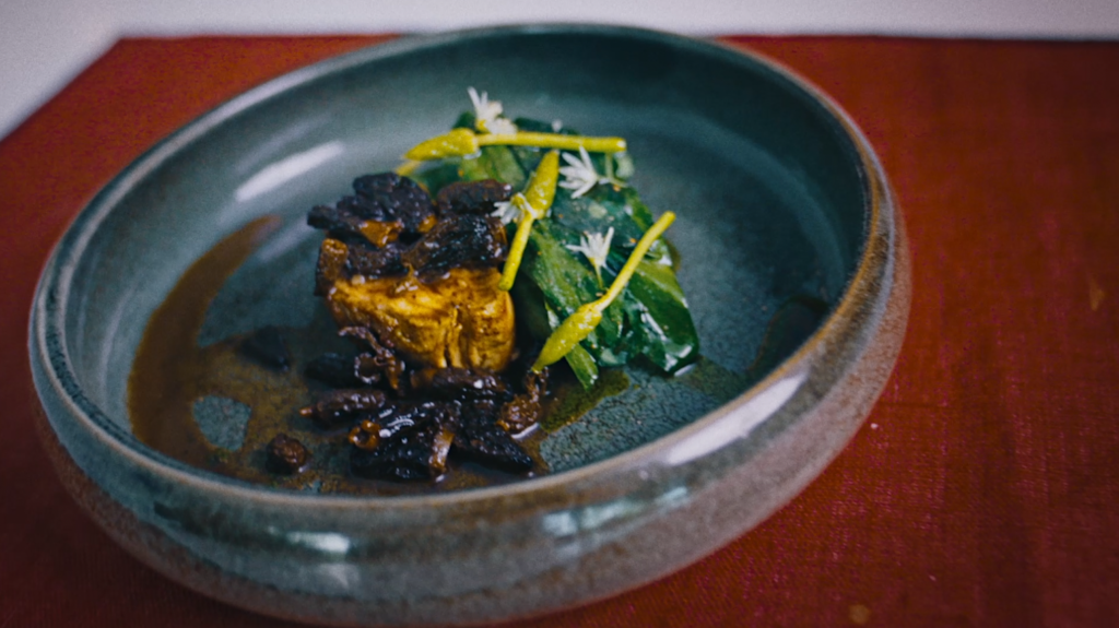 Recommended food and wine pairing with Hommage à Jacques Perrin 2009, by chef Arthur Leprevost